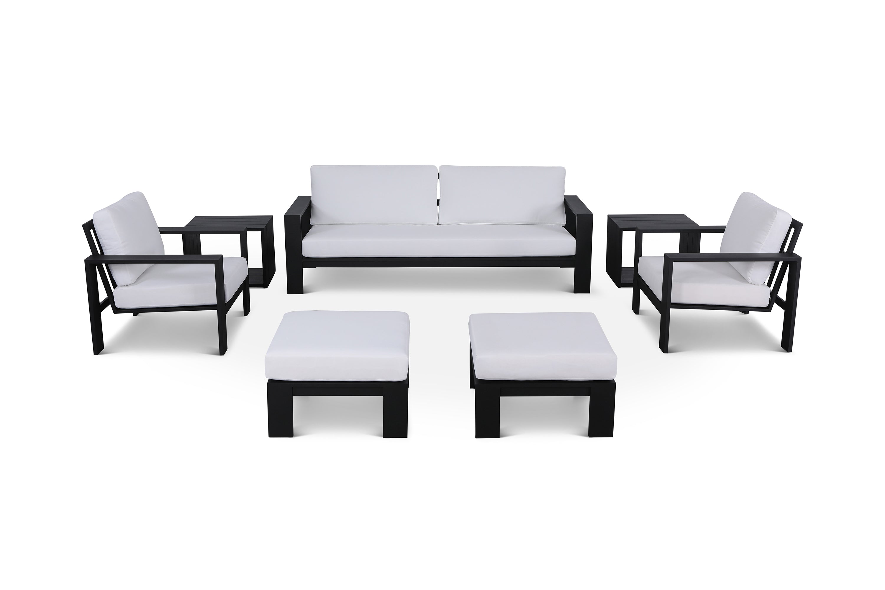 Monroe 7 Piece Large Sofa Set with End Tables