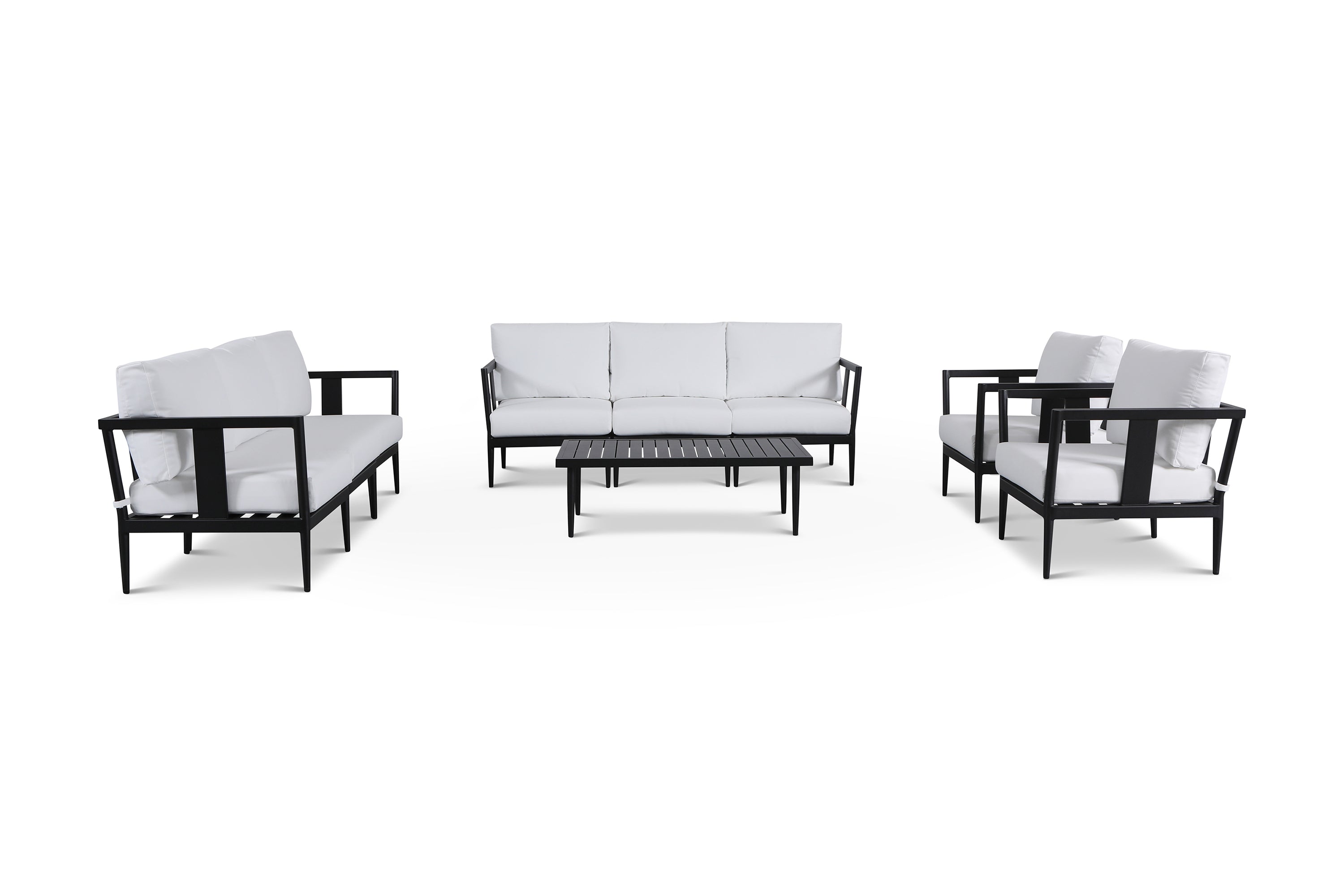 Parker Ivory 9 Piece Outdoor Conversational Sofa Set