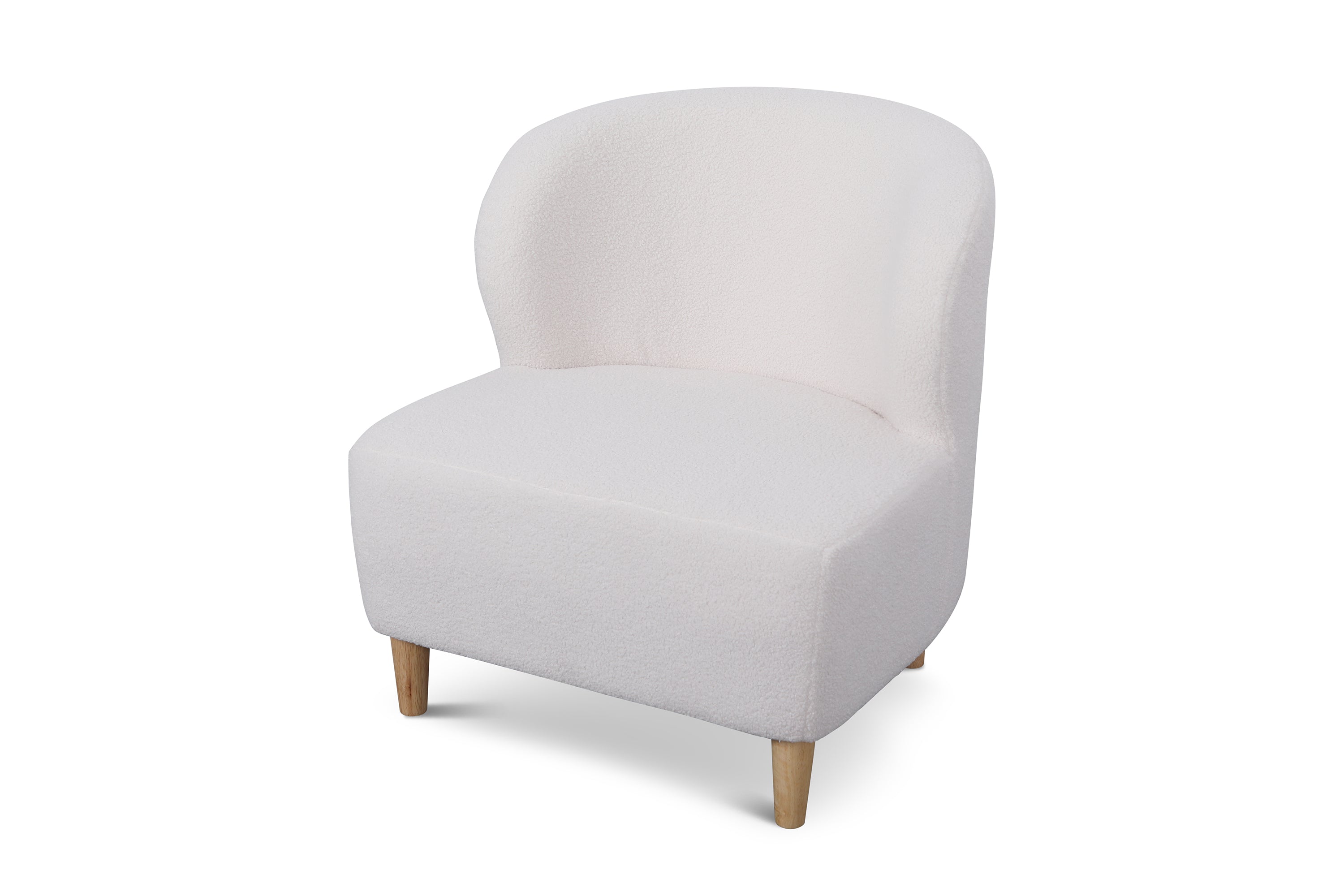 Quinn Sherpa Fanned Back Accent Chair