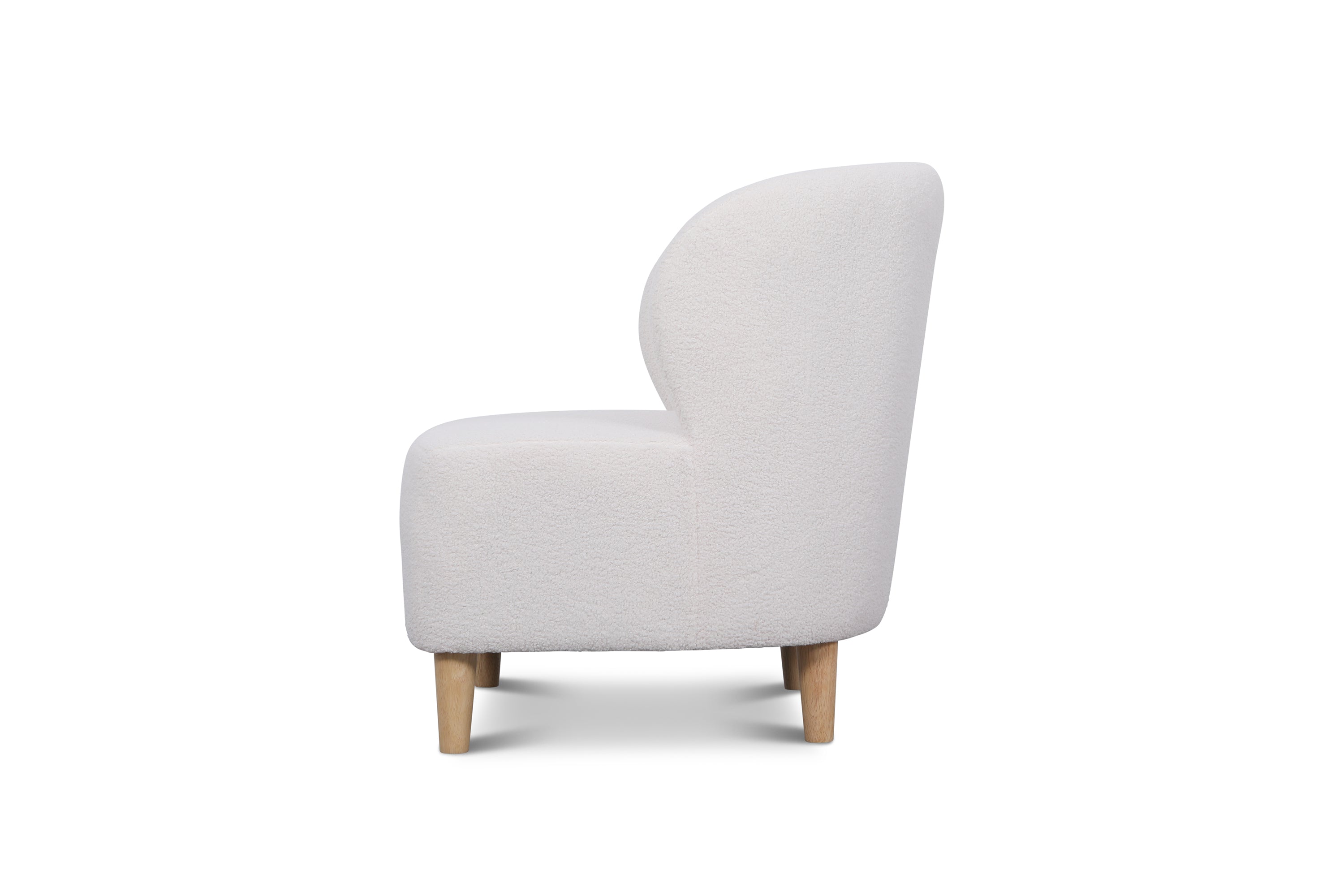 Quinn Sherpa Fanned Back Accent Chair