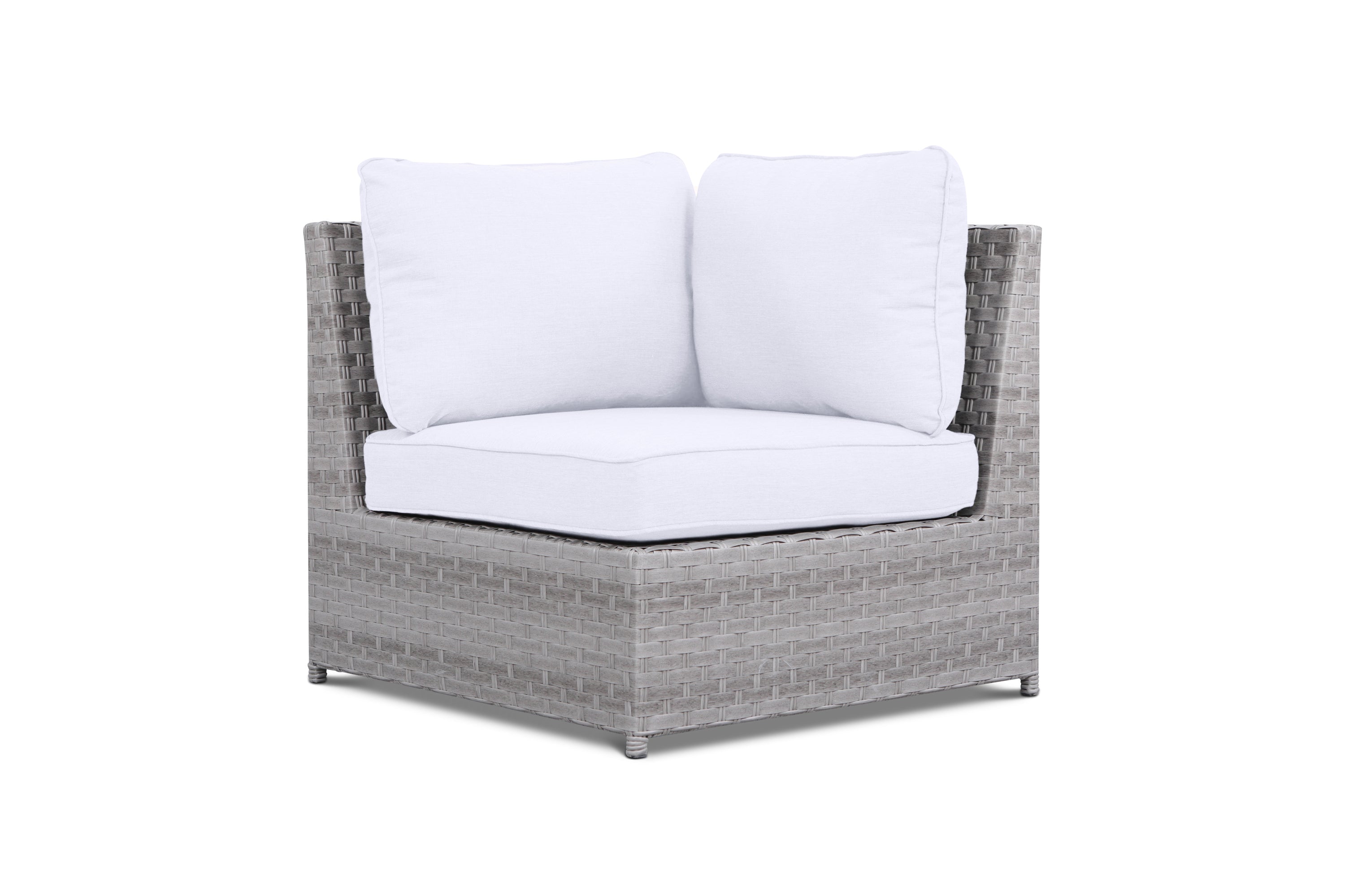 Kensington Ivory 7 Piece Outdoor Sectional Set with End Tables