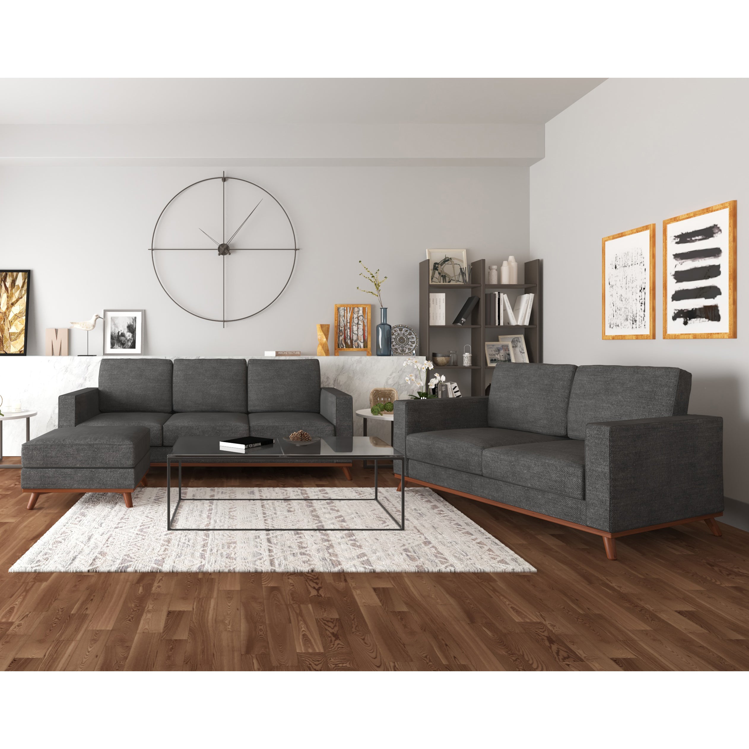 Archer Sofa, Loveseat and Ottoman living room set - SunHaven Home