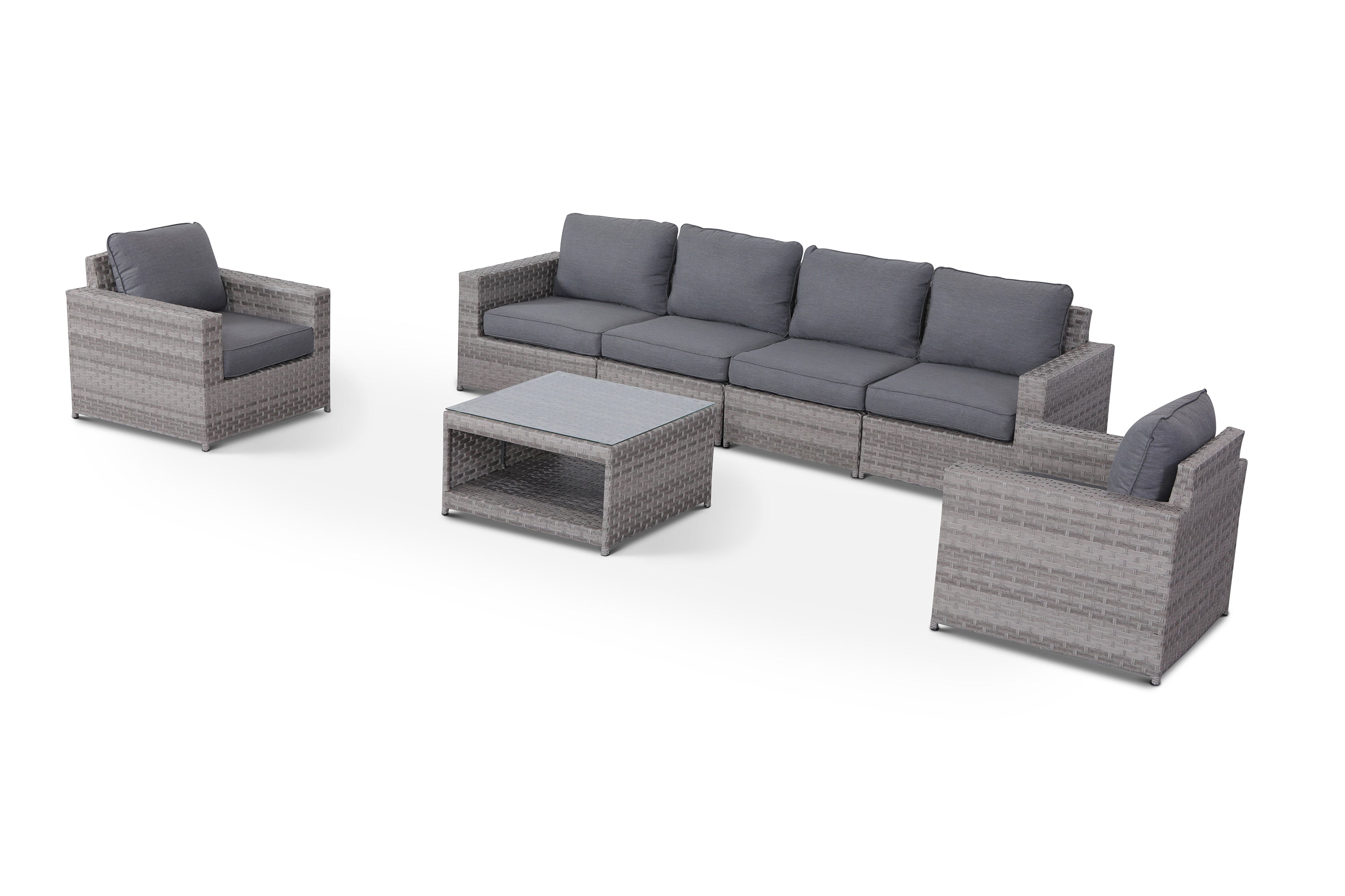 Kensington Grey 7 Piece Outdoor Large Sofa Set