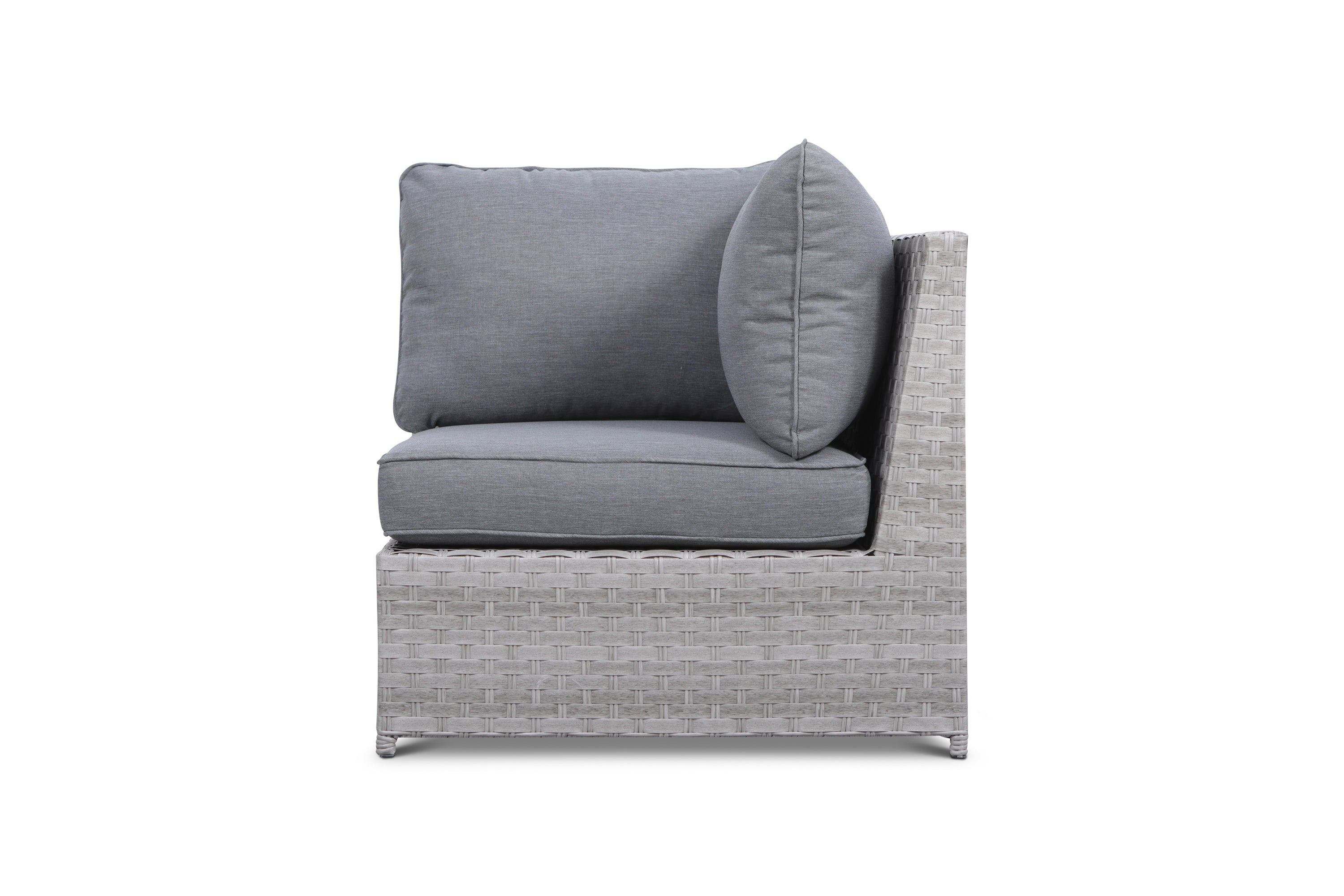 Kensington Grey Outdoor Wicker Corner Chair
