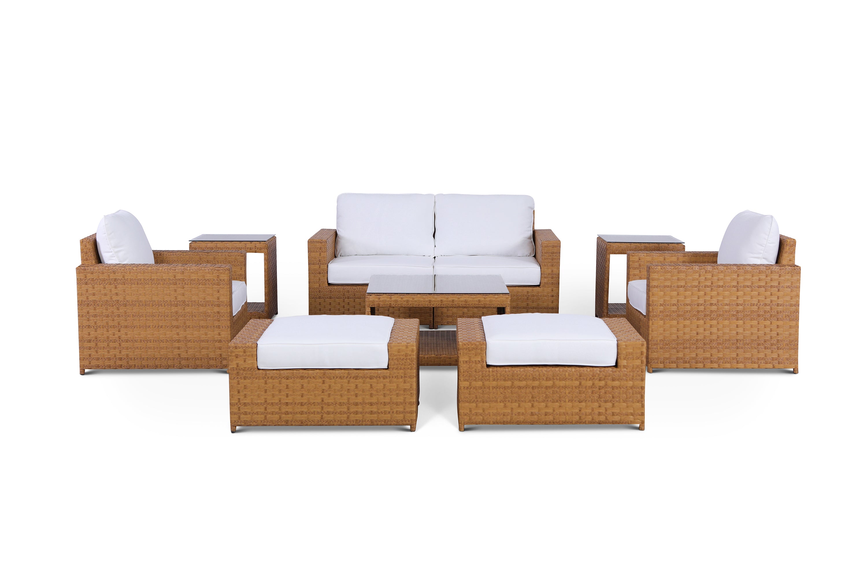 Seabrook 9 Piece Conversation Set with End Tables