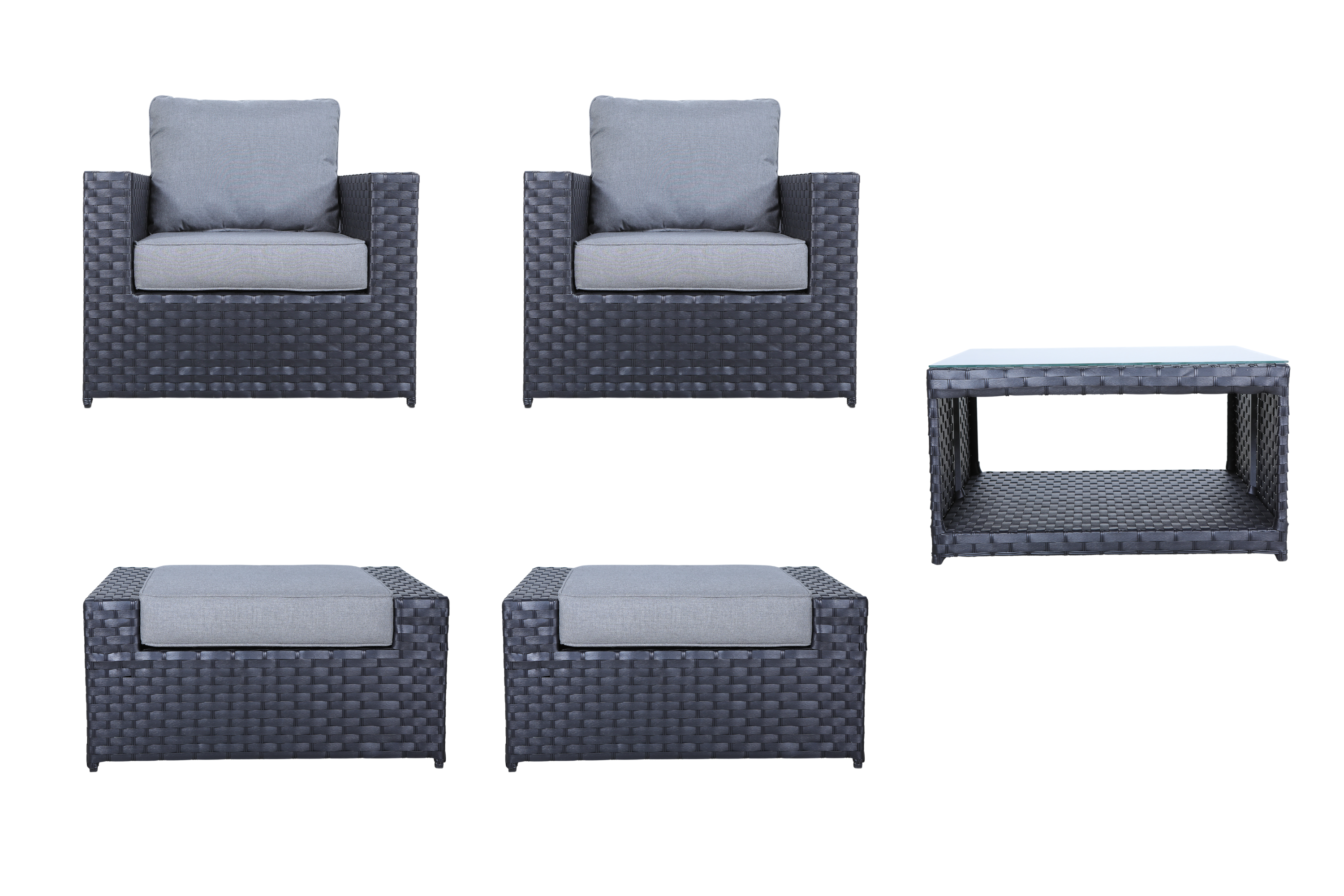 Cascade 5 Piece Conversation Set with Coffee Table