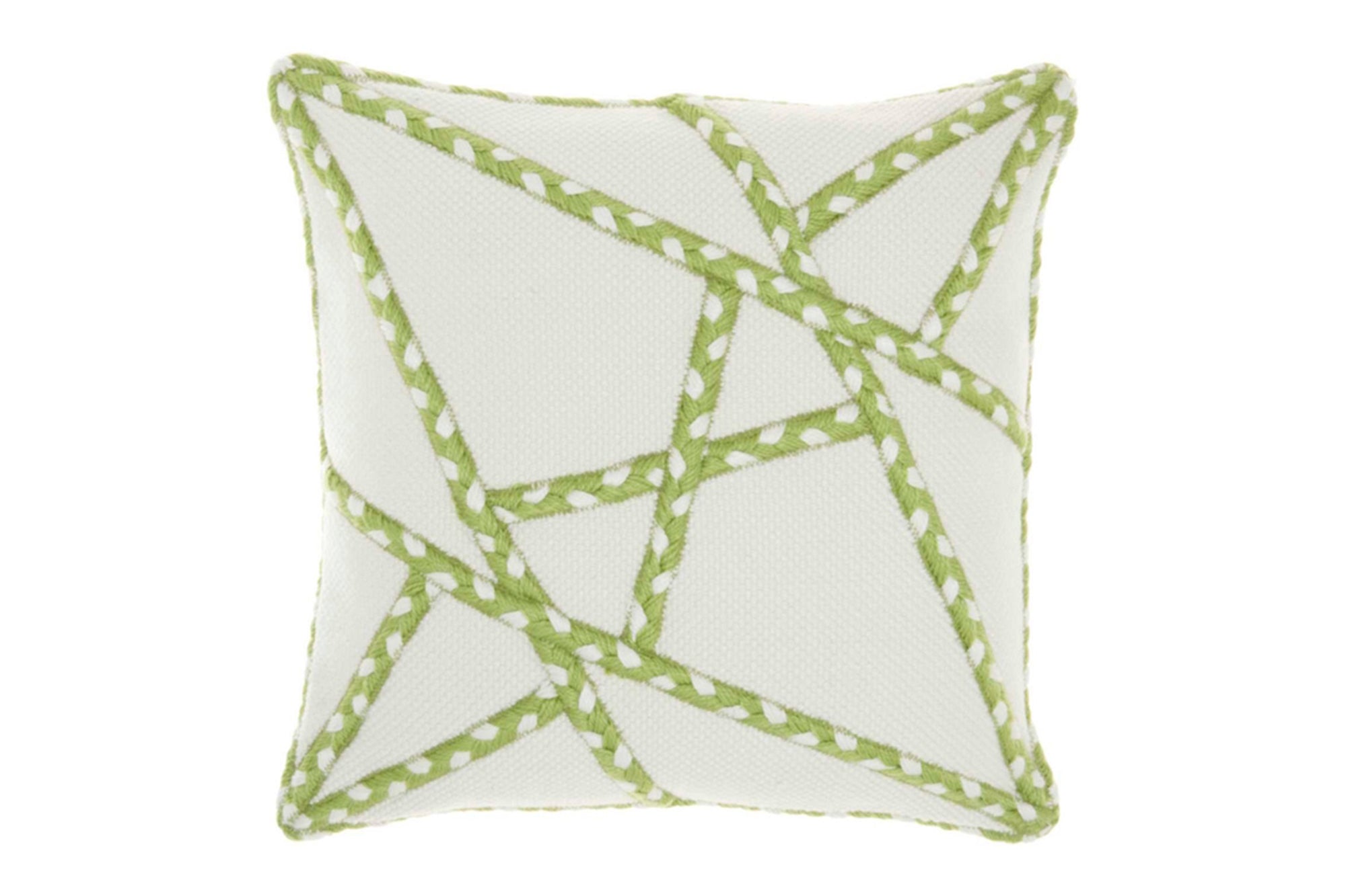 Aria Green 18x18 Throw Pillow