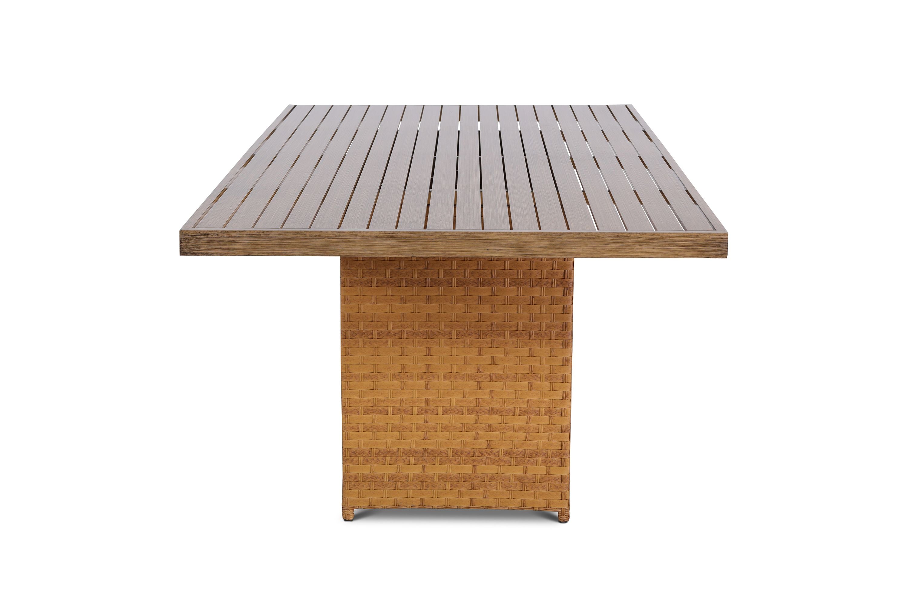 Seabrook Rectangle Outdoor Wicker Dining Table