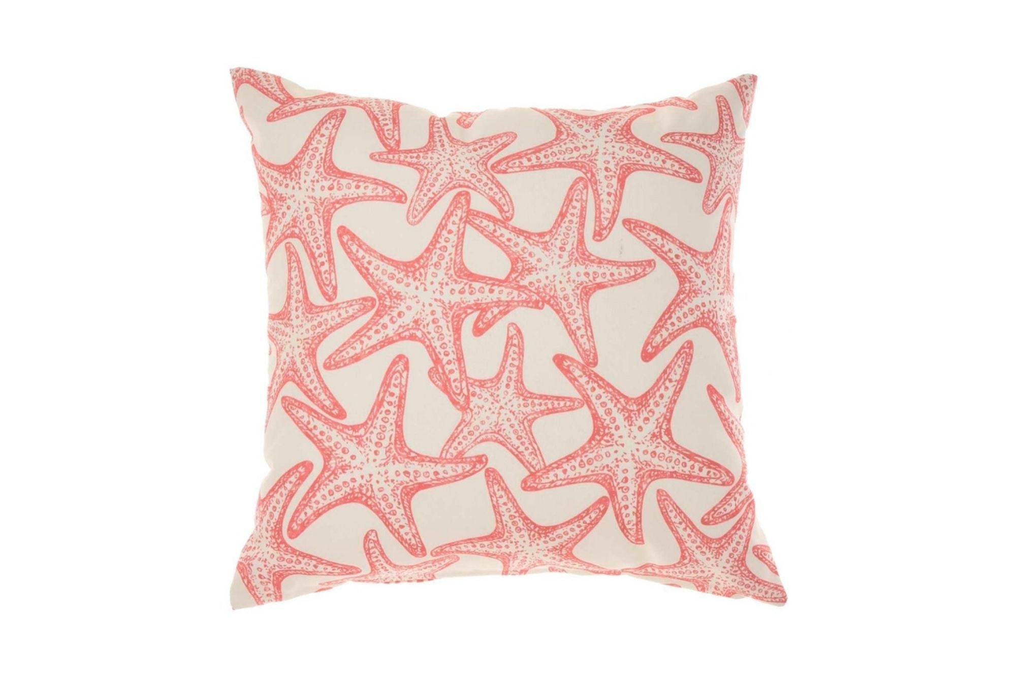 Coral Starfish 18x18 Throw Pillow