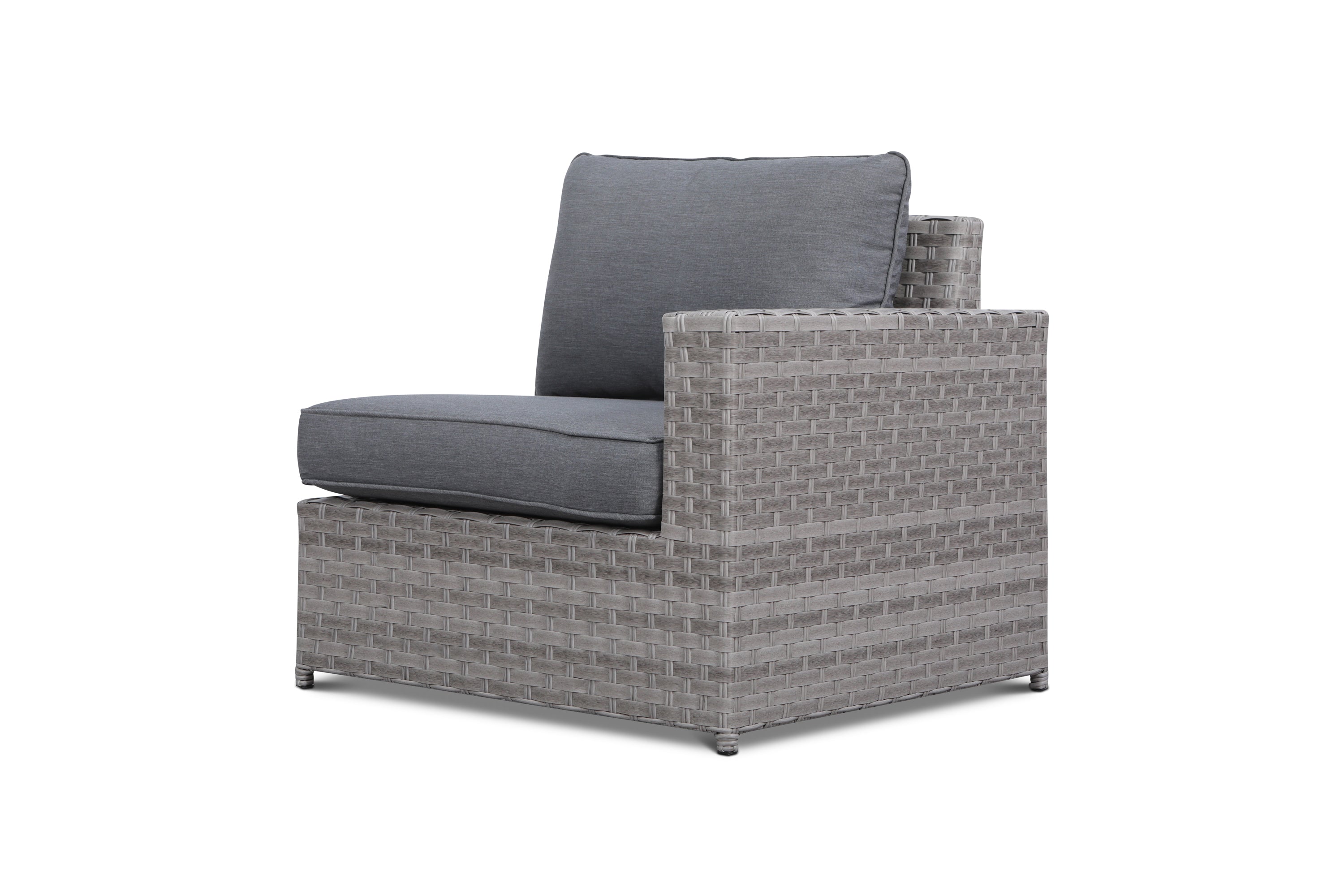Kensington Grey 10 Piece Outdoor Wicker Large Sofa Set with End Tables