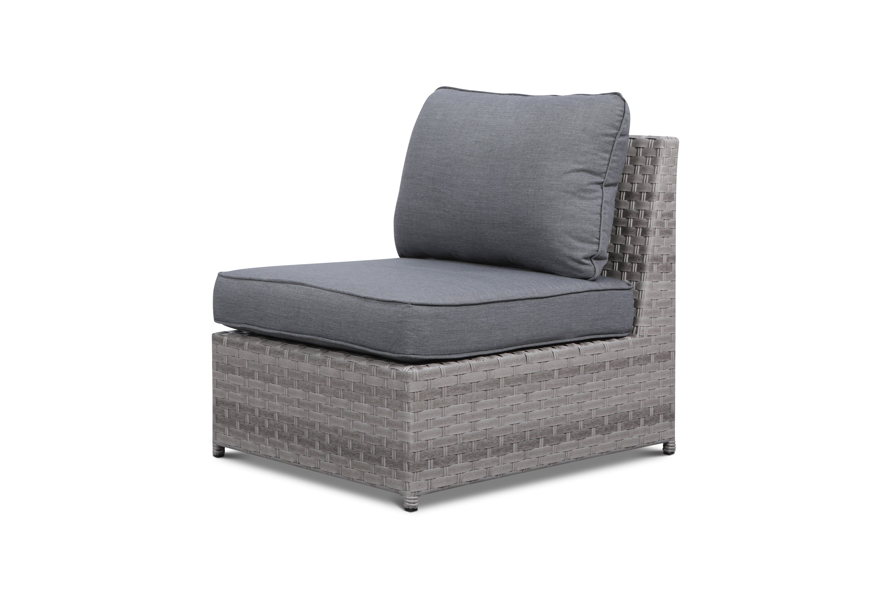 Kensington Grey 11 Piece Outdoor Wicker Large Sofa Set with End Tables