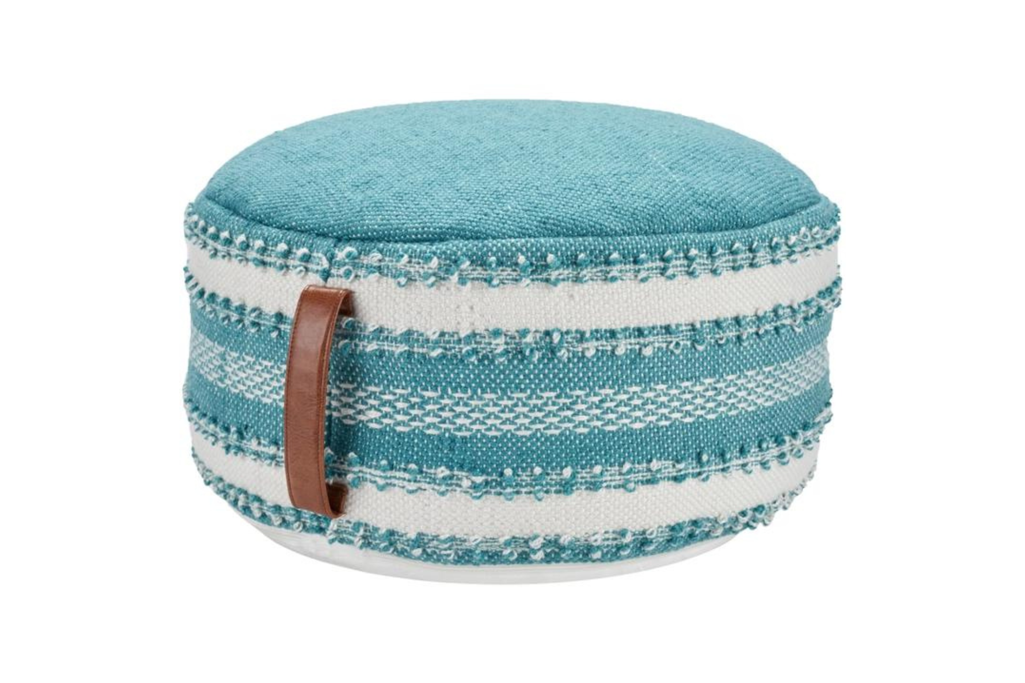 Maia Turquoise Outdoor Pouf